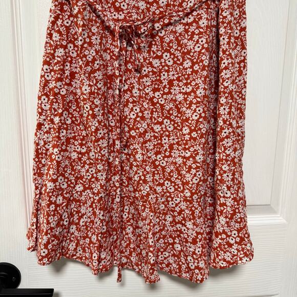 Abercrombie & Fitch Women's Ditsy Floral Mini Wrap Dress Size XL - Picture 10 of 12